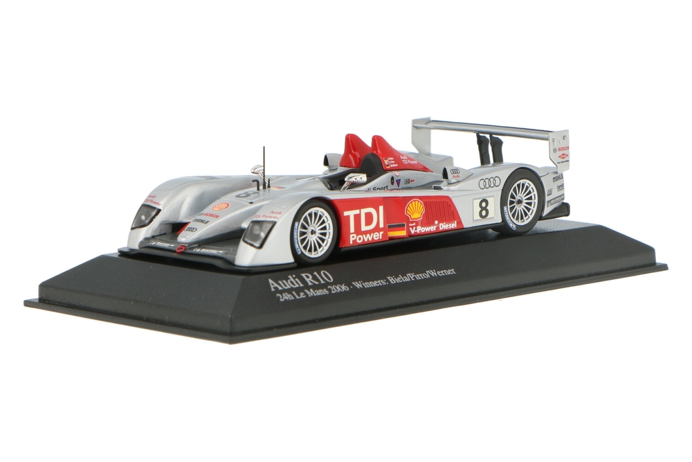 Audi R10 24h Le Mans 2006 LM優勝車　ミニカー Spark 1/24 Audi R10 TDI #8 Le Mans 24h 2006 /スパーク/アウディ ル