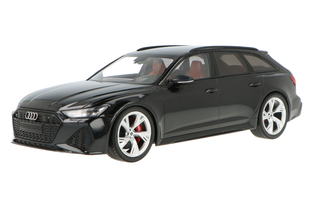 アウディ RS 6 アバント 1/18 ミニカー ブラック ミニチャンプス 1/18 アウディ RS6 アバント 2019 ブラック