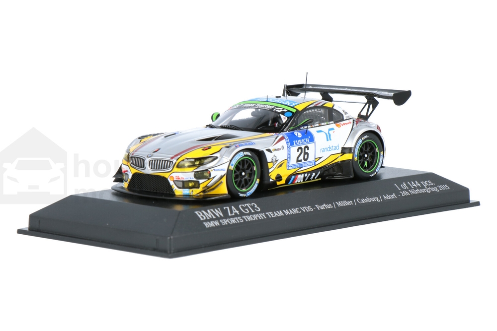 MINICHAMPS BMW Z4 GT3 限定版 1/43 ミニチャンプス 1/43 BMW Z4 GT3 Sports Trophy チーム スタディ