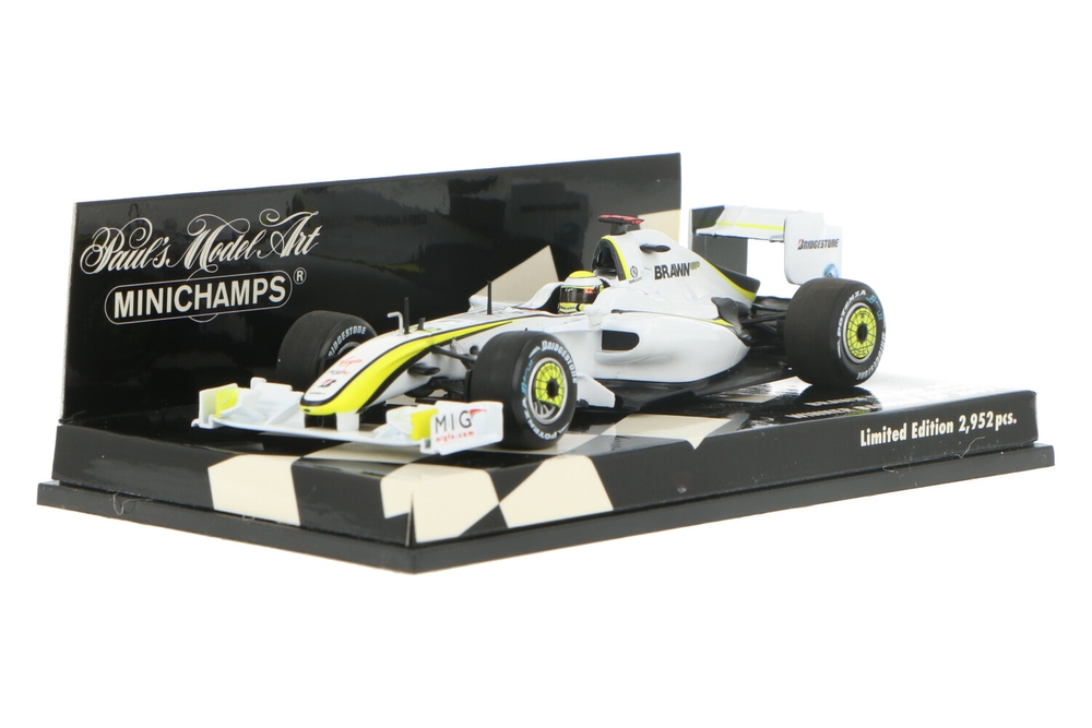 MINICHAMPS 1/43 BRAWN GP BGP001 BRAZIL GP 2009 #22 J.BUTTON