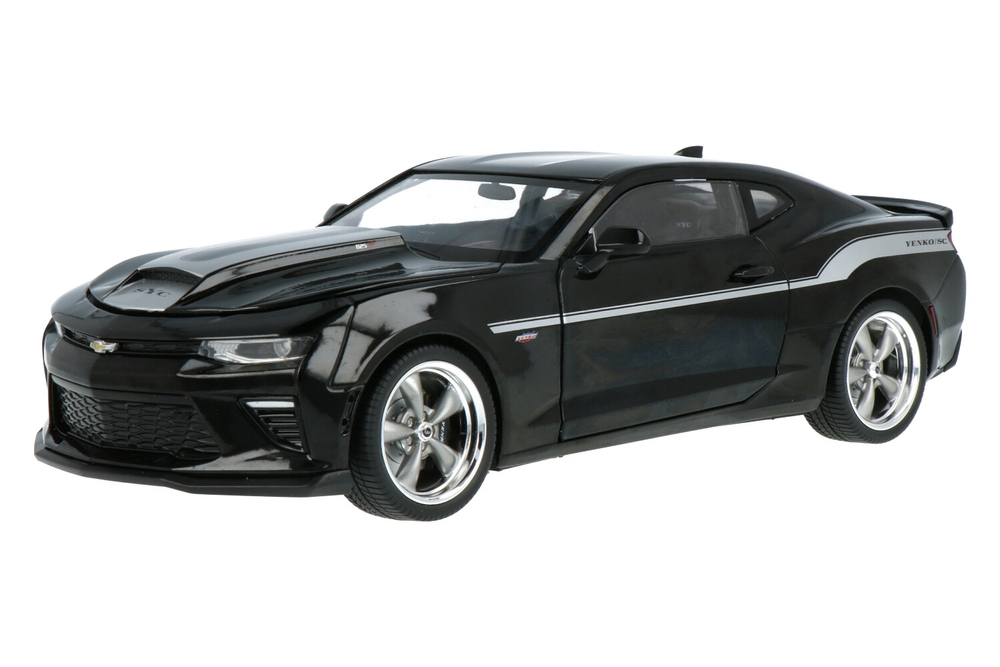ミニカー Auto World 1/18 Yenko Chevy Camaro 2018 Chevrolet Camaro Yenko/SC Stage I Coupe Black with