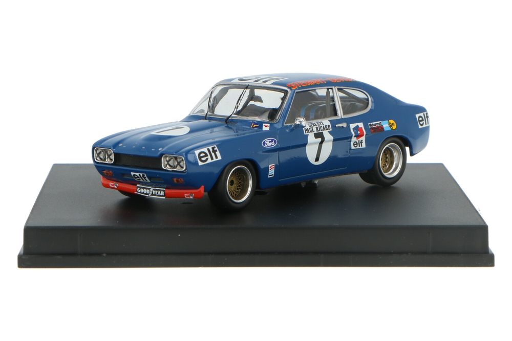 Trofeu Ford Capri 2600 RS 24h Nurburgring 1972 Bleu échelle 1/43 Diecast