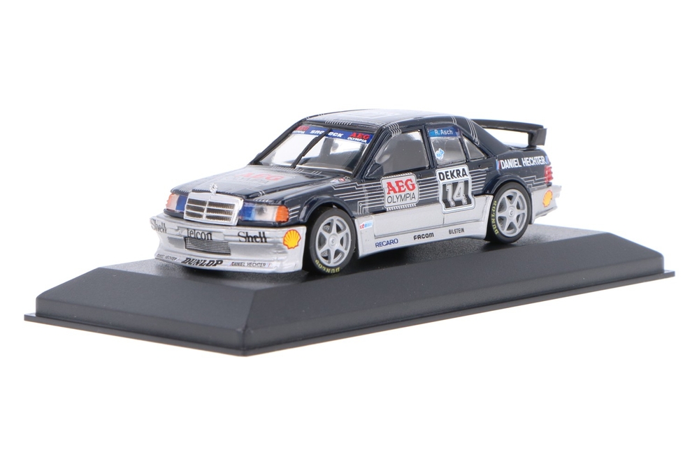 ミニカー MINICHAMPS Mercedes 190 E 1.6 Evo 1 Minichamps 1990 Mercedes 190E 2.5-16 Evo 1 Blue Black 1:18*NEW