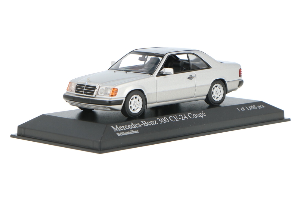 1990 MERCEDES-BENZ 300 CE-24 COUPE SILVER 1/18 DIECAST MODEL