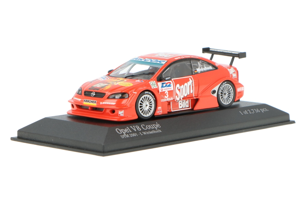 【MINICHAMPS】OPEL V8DTM 2001 #M2 Minichamps 1:43 Opel Astra V8 Coupe 2000 #17 DTM 2001 Hubert