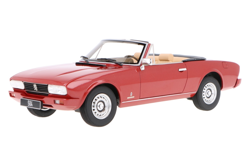 【美品】NOREV Peugeot504 Cabriolet 1/18 1970 Peugeot 504 Cabriolet, Orange - Norev 184826 - 1/18 Scale