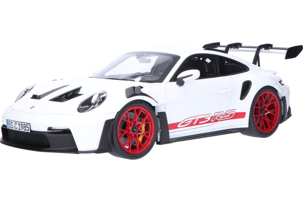 Porsche 911 (992) GT3 RS White / Pyro Red | House of Modelcars