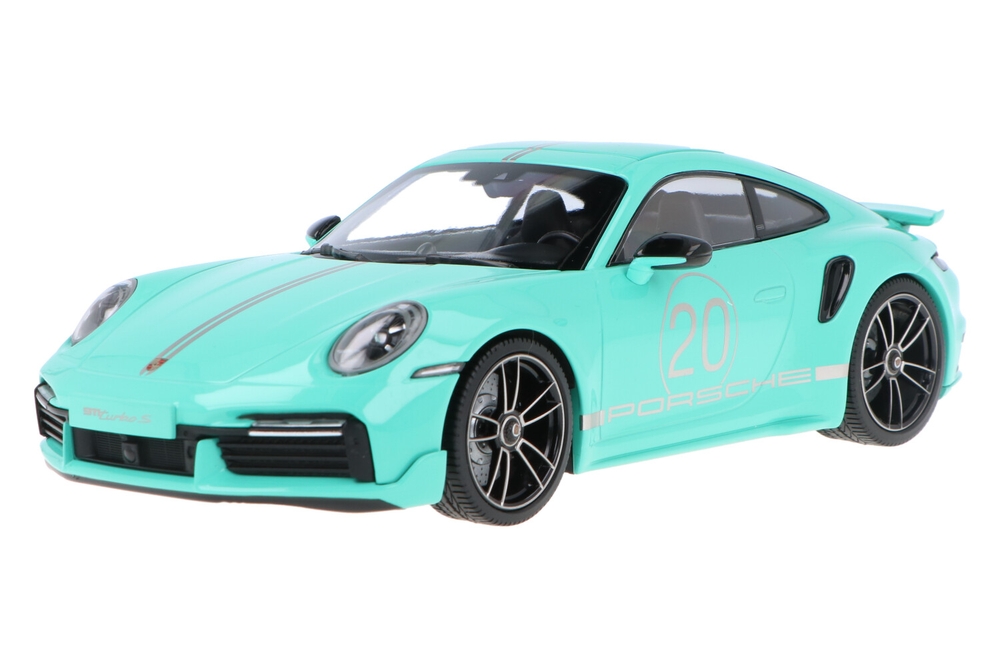 【MINICHAMPS】限定504台Porsche911 R Mintgreen Porsche 911 GT3 RS Type 992 2024 Mint Green 1/18 Minichamps 110062026