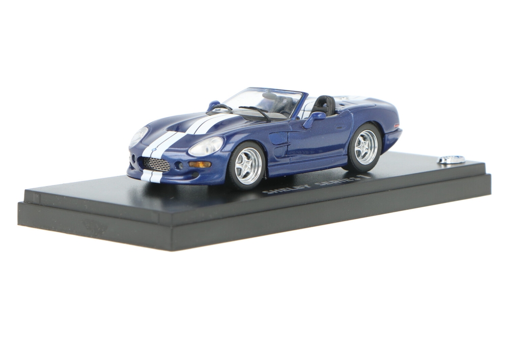 自動車 KYOHSO SHELBY SERIES 1 1/43 1/43 Kyosho Shelby Cobra Series 1 Metallic Silver Red stripe