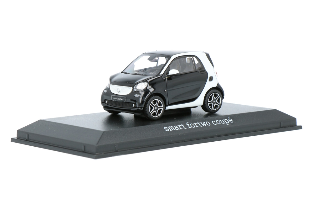 smart fortwo 2015 Black & White 1:18