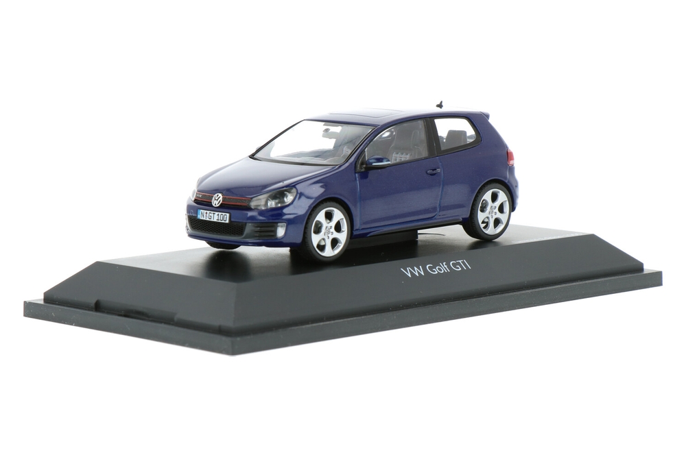 Volkswagen Golf 6 GTI ミニカー 1/43 3) VW Volkswagen Golf VI GTI 2009 Shadow Blue 1:43 Schuco