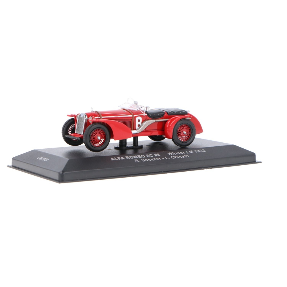 Voiture Miniature Alfa Romeo 8C 2300 MM - Vainqueur Le Mans 1932, échelle 1/43, Collection OPO