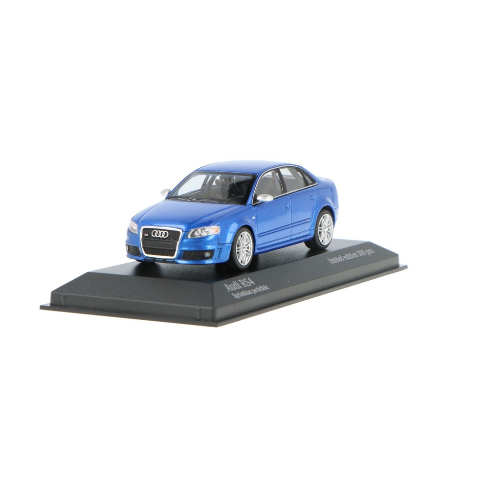 Miniature Minichamps 1/43 – Audi A4 B7 RS4 Limousine – Bleu – Métal – 943014603