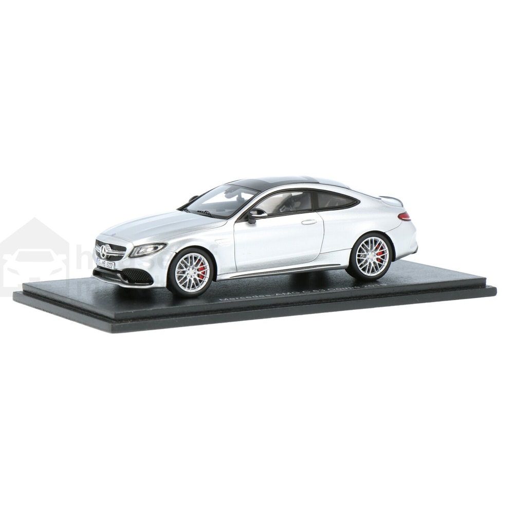 Mercedes-Benz C63 AMG ホワイト ミニカー Mercedes Benz C63S AMG White (Dealer Edition) 1:18 GT Spirit