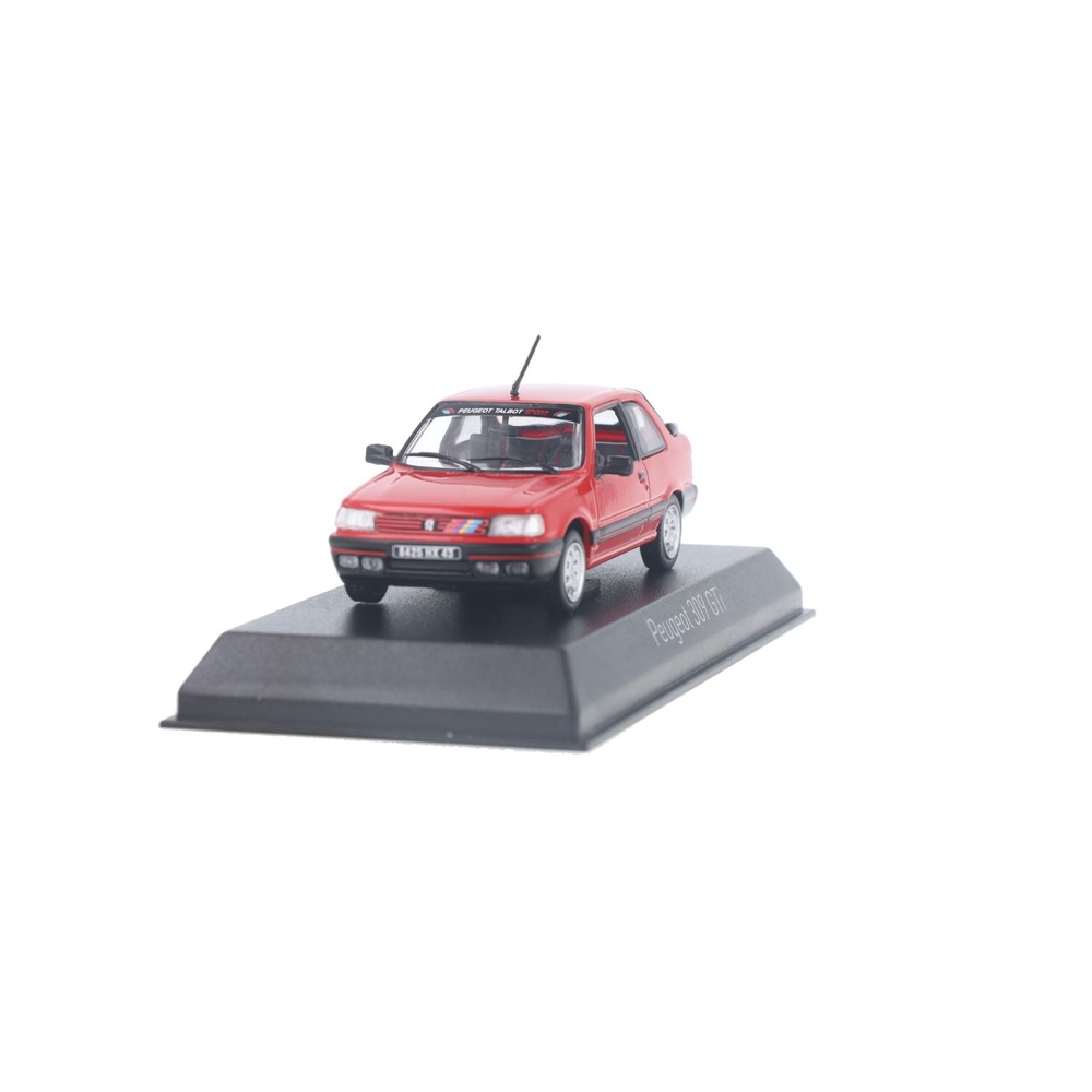 PEUGEOT 309 GTi 1987 Vallelunga Red Whith deco PTS NOREV 1:43 Réf 473911 - La Boutique D'ALAIN