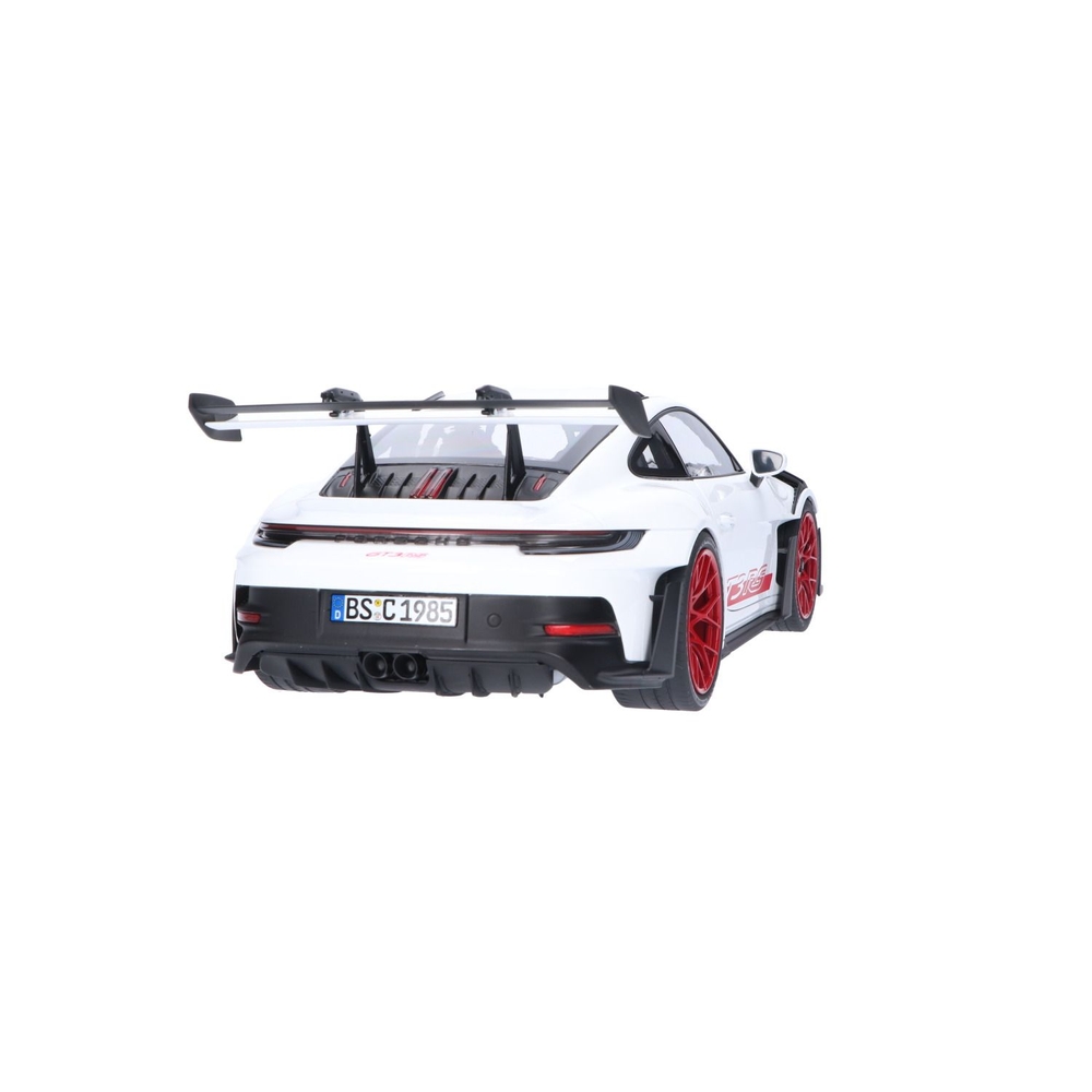 1:12 Norev Porsche 911 992 GT3 RS – Coupe 2022, Weiß/pyro Rot, Modellauto 127530