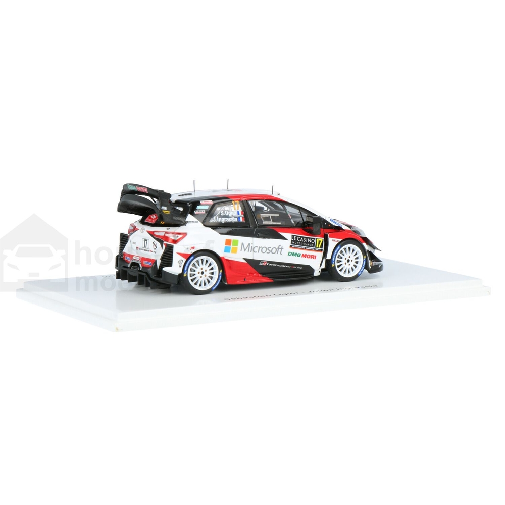 Miniature Toyota Yaris Rallye - Monte Carlo 2018 - Pilote Tanak - Spark 1/43