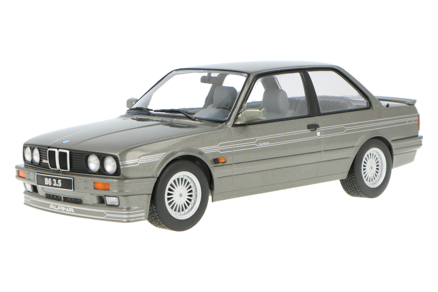 BMW Alpina B6 3.5 E30 1988 Gris Métallisé - Miniature 1/18 KK-scale KKDC180703