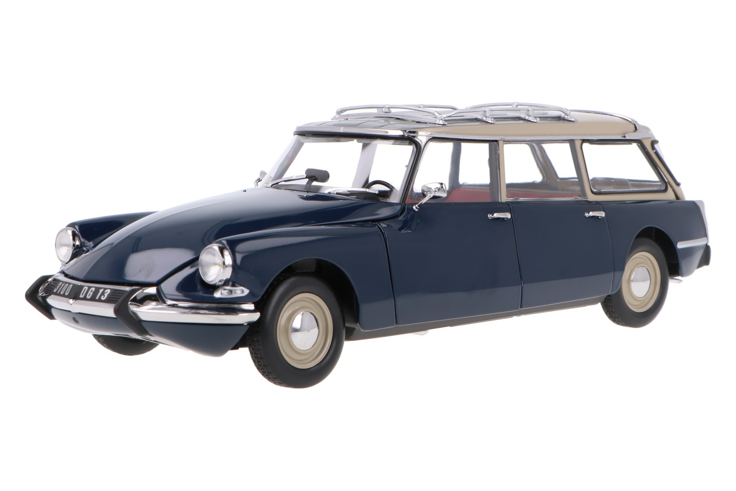 AU916 BASE ELIGOR / ARTISANAL 1/43 1:43 CITROEN ID BREAK BATEAU ZODIAC SUR TOIT