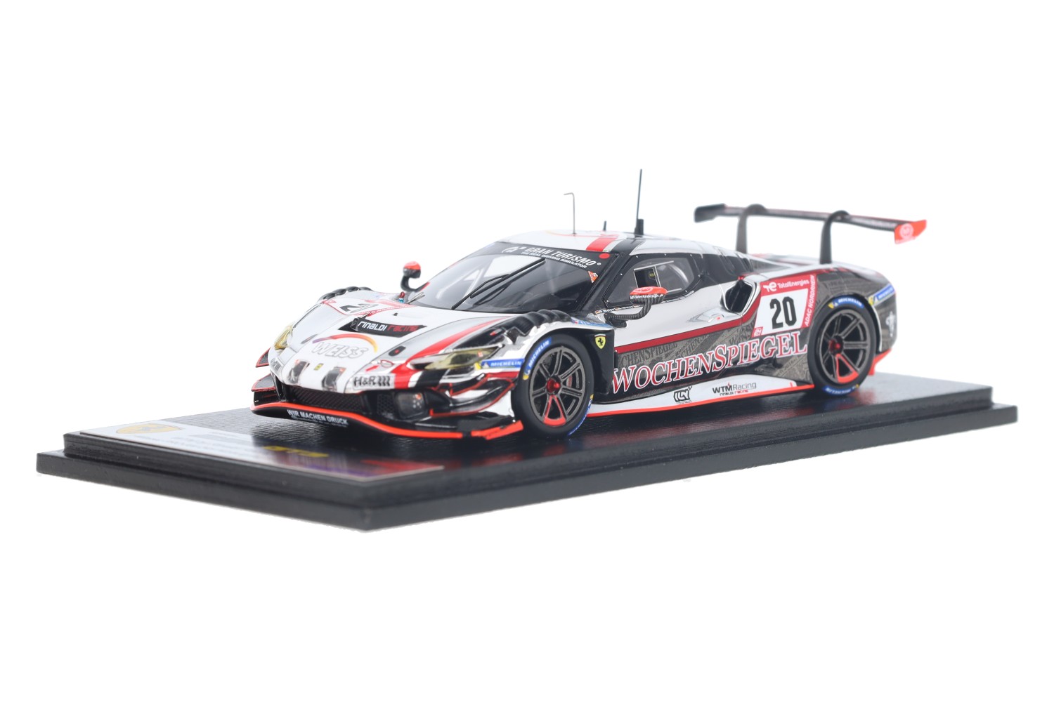 Miniature Looksmart 1/43 - Ferrari 296 GT3 N°20 WTM By Rinaldi Racing - Précommande
