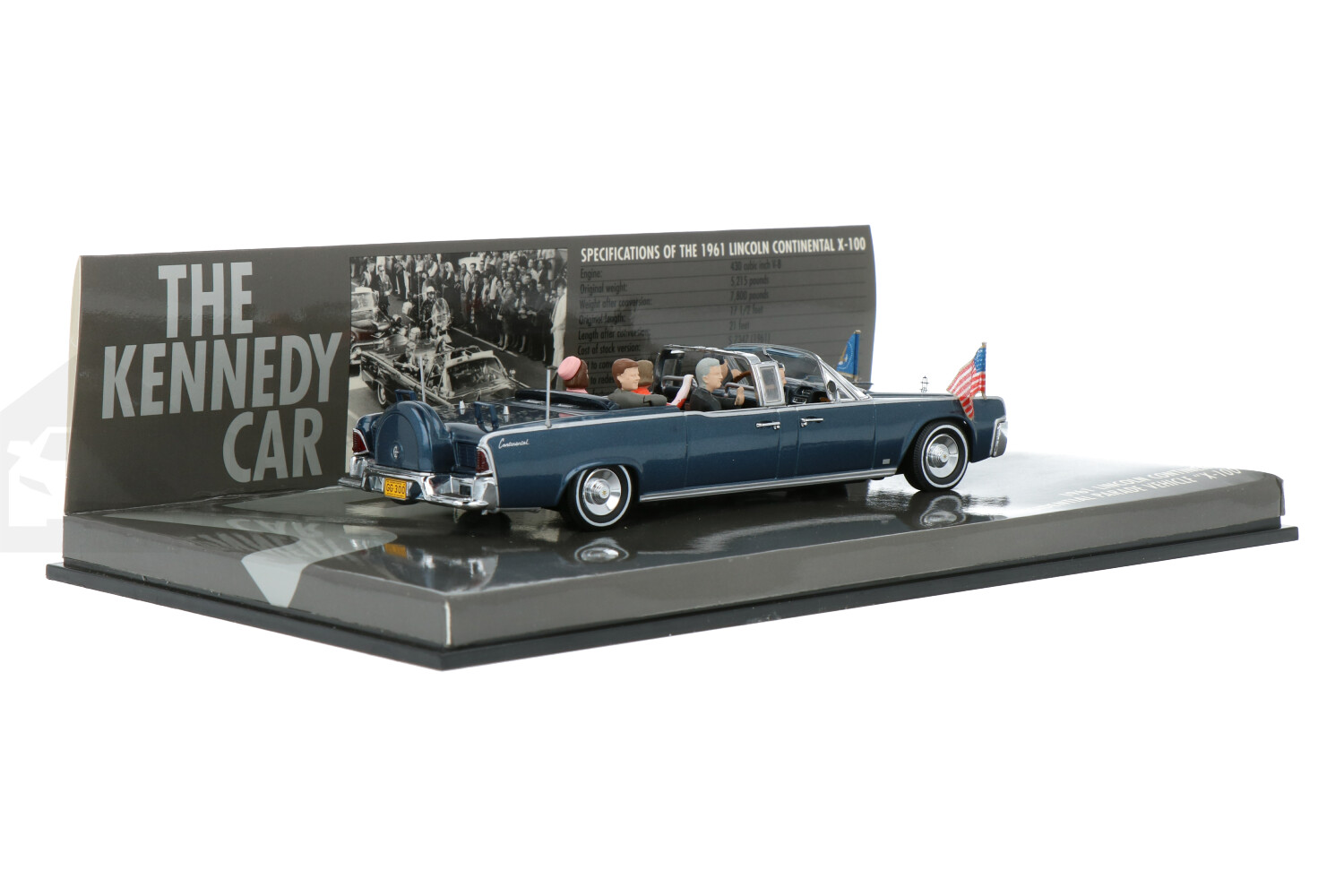 MINICHAMPS 1961 LINCOLN CONTINENTAL PRESIDENTIAL PARADE VEHICLE X