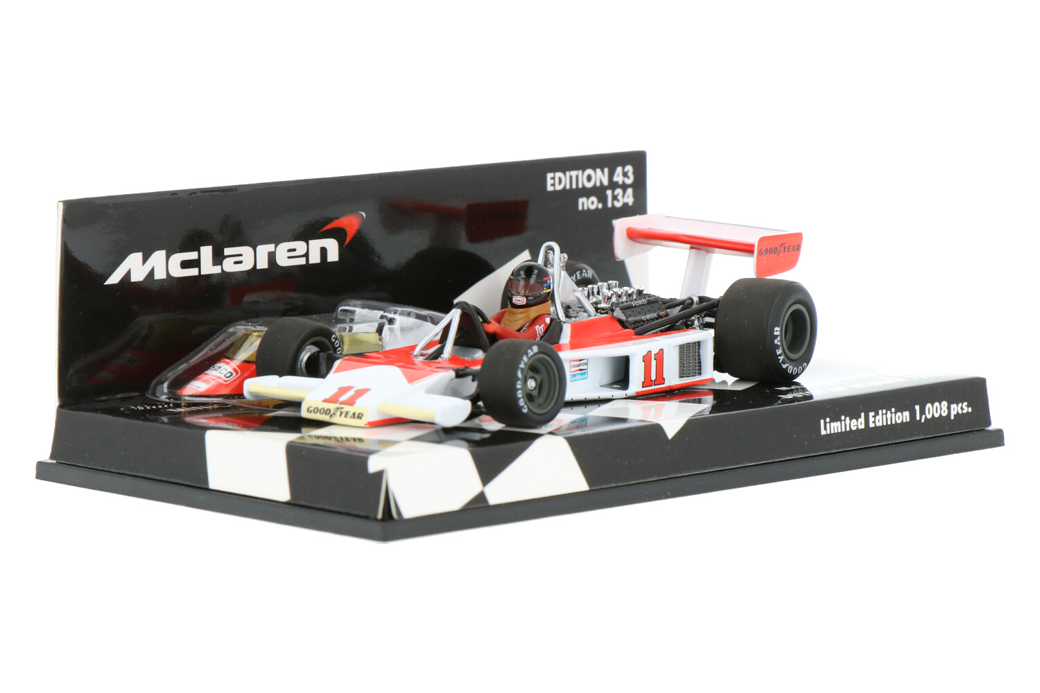 ミニチャンプス F1McRAREN FORD M23 J.MASS.1976 McLaren Ford M23 #12 Jochen Mass South African GP 1976 Ltd
