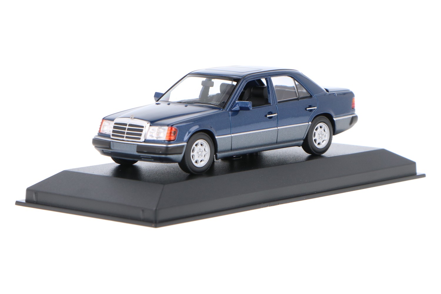 Spark 1/43 - Mercedes 500E W124 1986 Bleu Vert - Miniature Collection