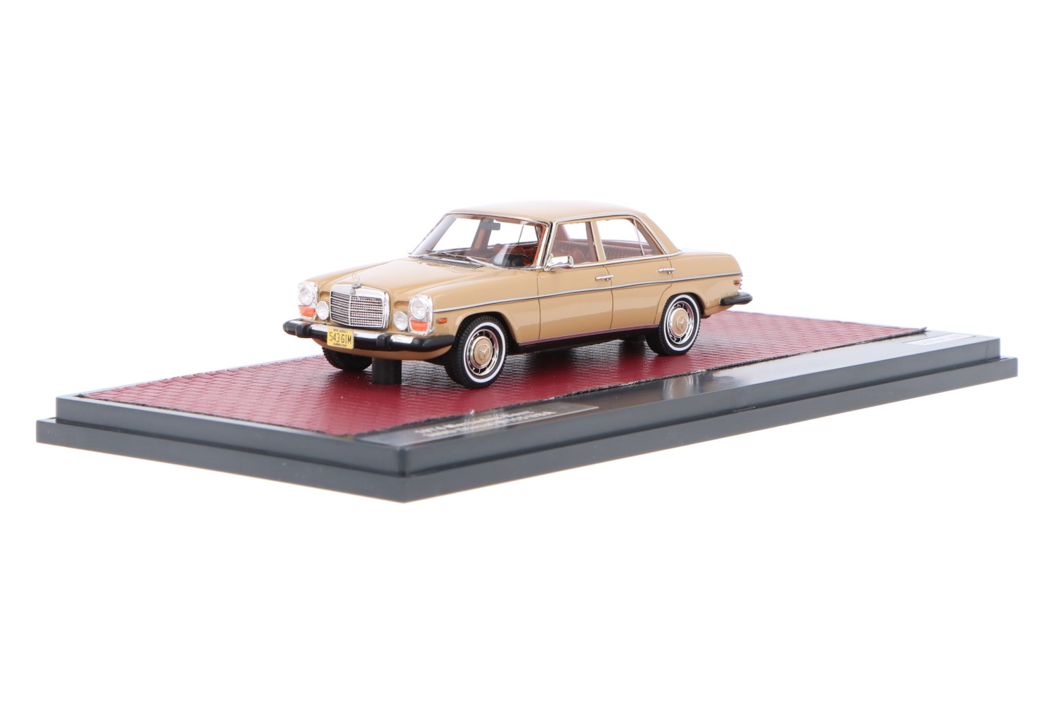 Matrix 1/43 Mercedes 300D US 1976 Bleu - Modèle Résine En Prévente (neuf)