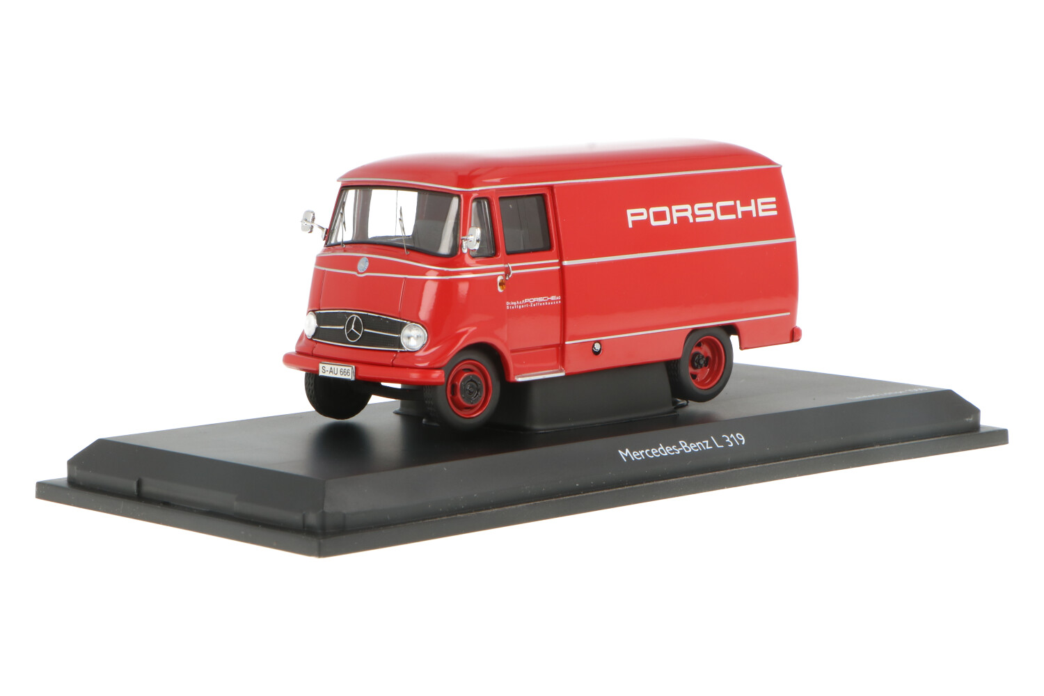 Schuco 1/43 Camion De Pompier Mercedes-Benz L319 Grande Échelle DL18, Miniature Métal Rouge