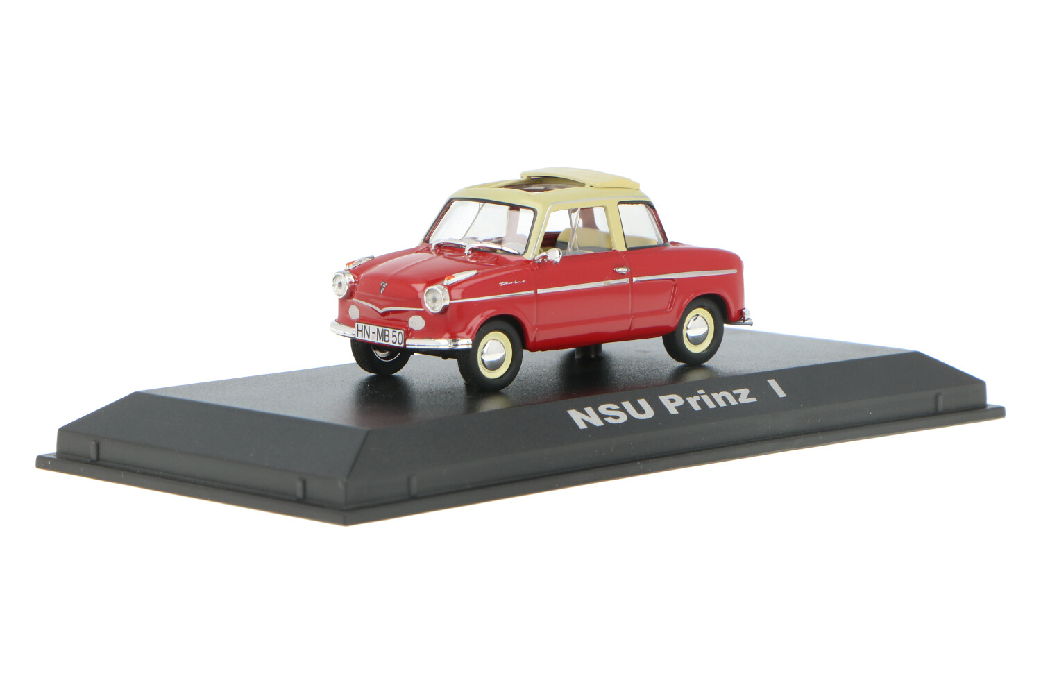 Solido NSU Prinz IV Gris Métal - Miniature 1/43 En Boîte - Intérieur Marron - Modèle De Collection