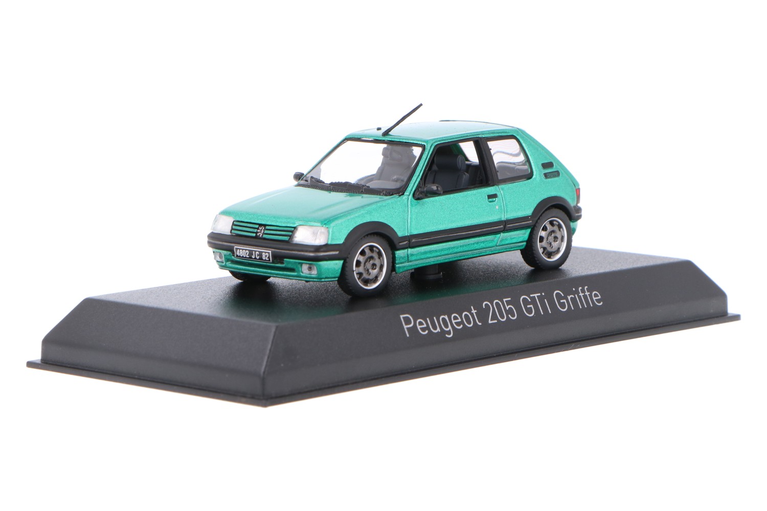 Diecast model cars Peugeot 205 1/43 Norev GTI 1.9 grün 1990 1:43