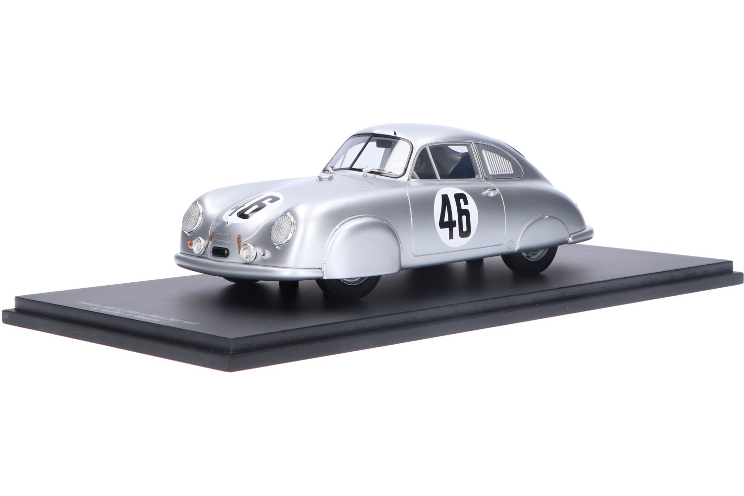 Porsche 356 SL Gmund Plain Body Le Mans 1951 Gris argent 1/18 Werk83
