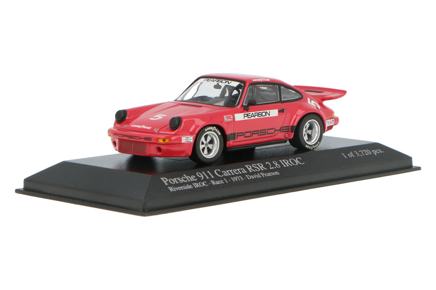 Porsche 911 Carrera RSR 2.8 IROC ミニカー Minichamps 1:43 D. Pearson Porsche 911 Carrera RSR 2.8 IROC