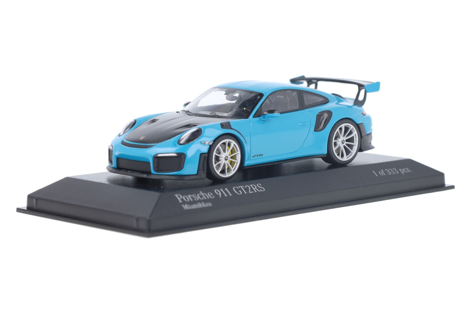 1/43 Porsche 911 GT2RS 限定モデル マイアミブルー Porsche 911 GT2 RS (991 II) Miami Blue | House of Modelcars