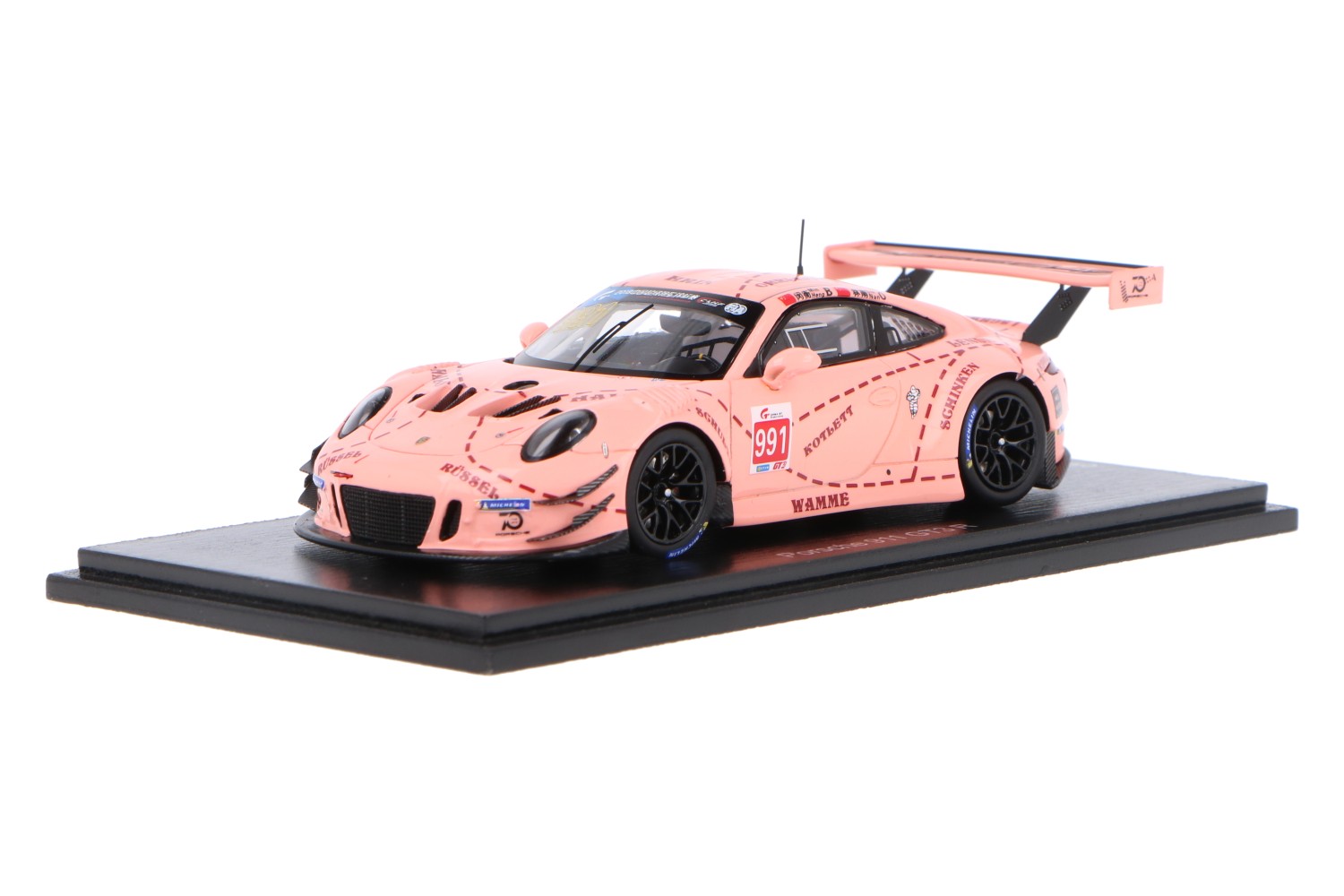 1/43 Porsche 911 GT3 R #991 ピンクピッグ Porsche 911 GT3 R Pink Pig | House of Modelcars