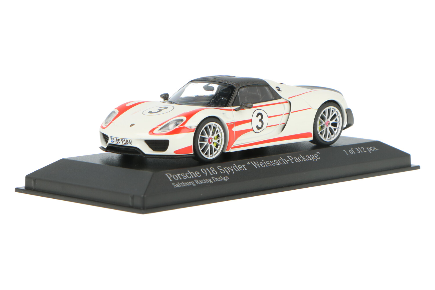 ミニカー 1/43 Porsche 918 Spyder Weissach Paket Porsche 918 Spyder Weissach Package 'Salzburg' Racing