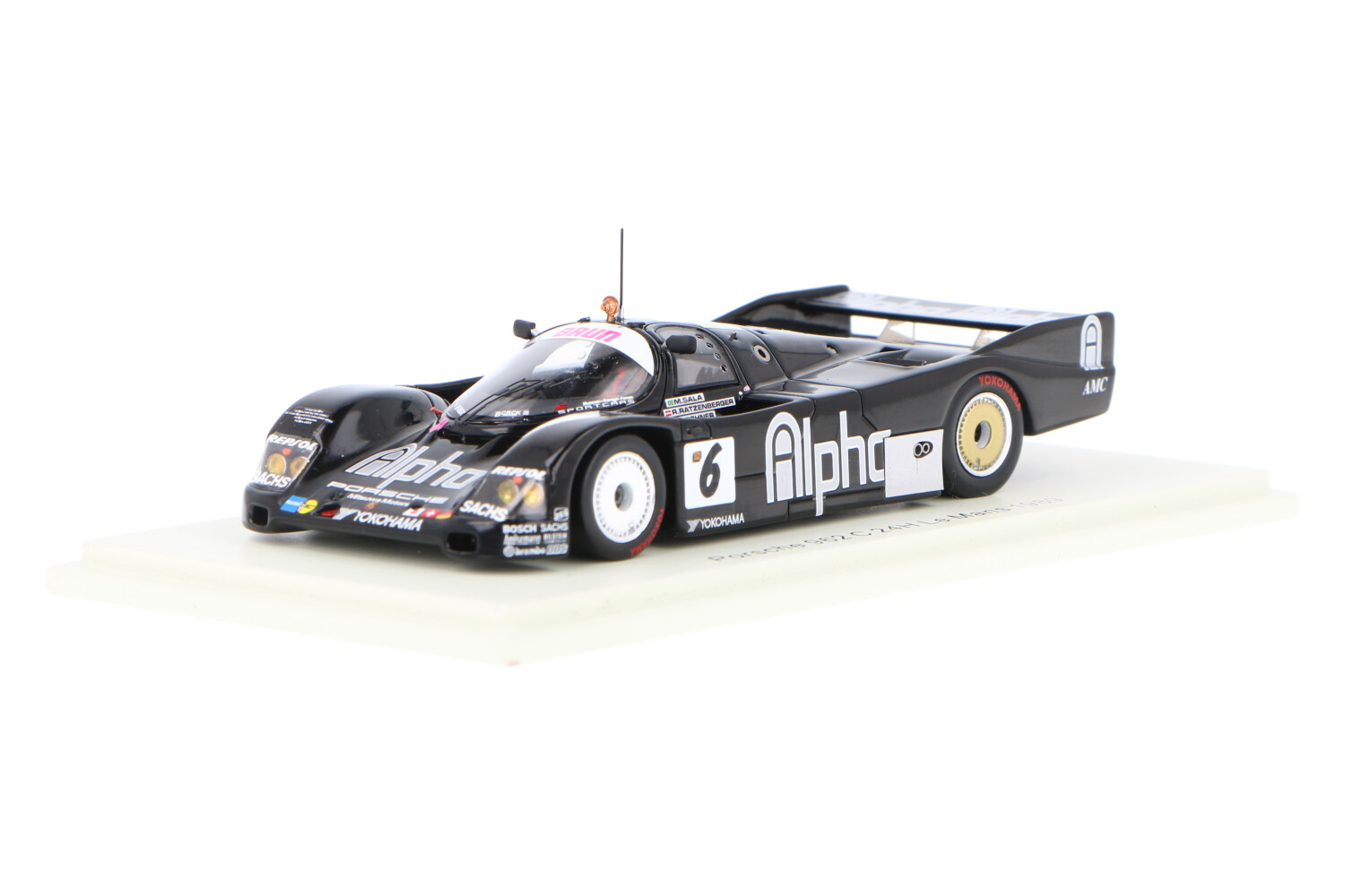Diecast model cars Porsche 962 1987 1/43 Spark C No.8 Blaupunkt 24h Le Mans 1987 S.Dickens/H