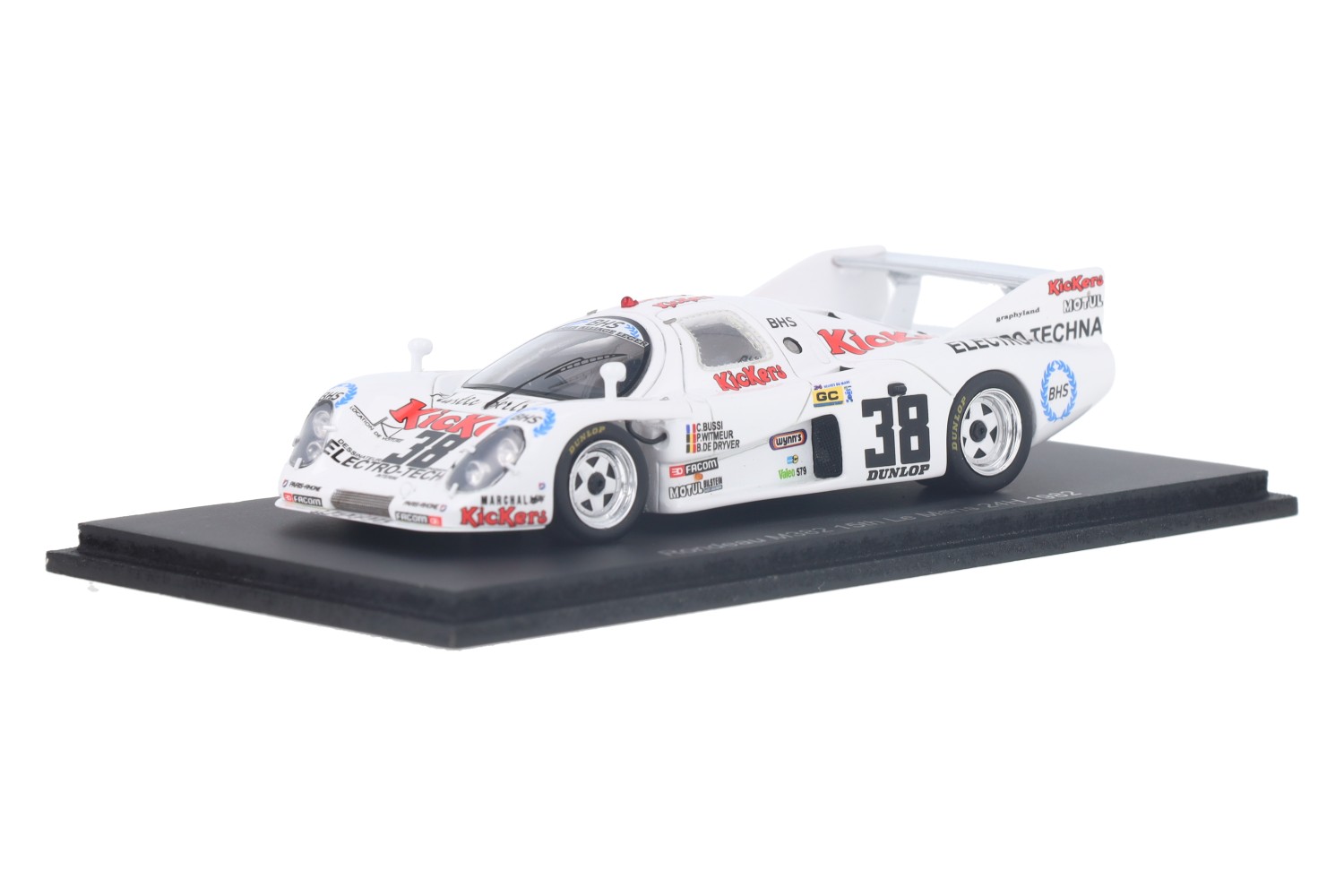 Spark 1:43 Rondeau M382 #50 24h LeMans 1984 Yver, De Dryver Rousselot S8461