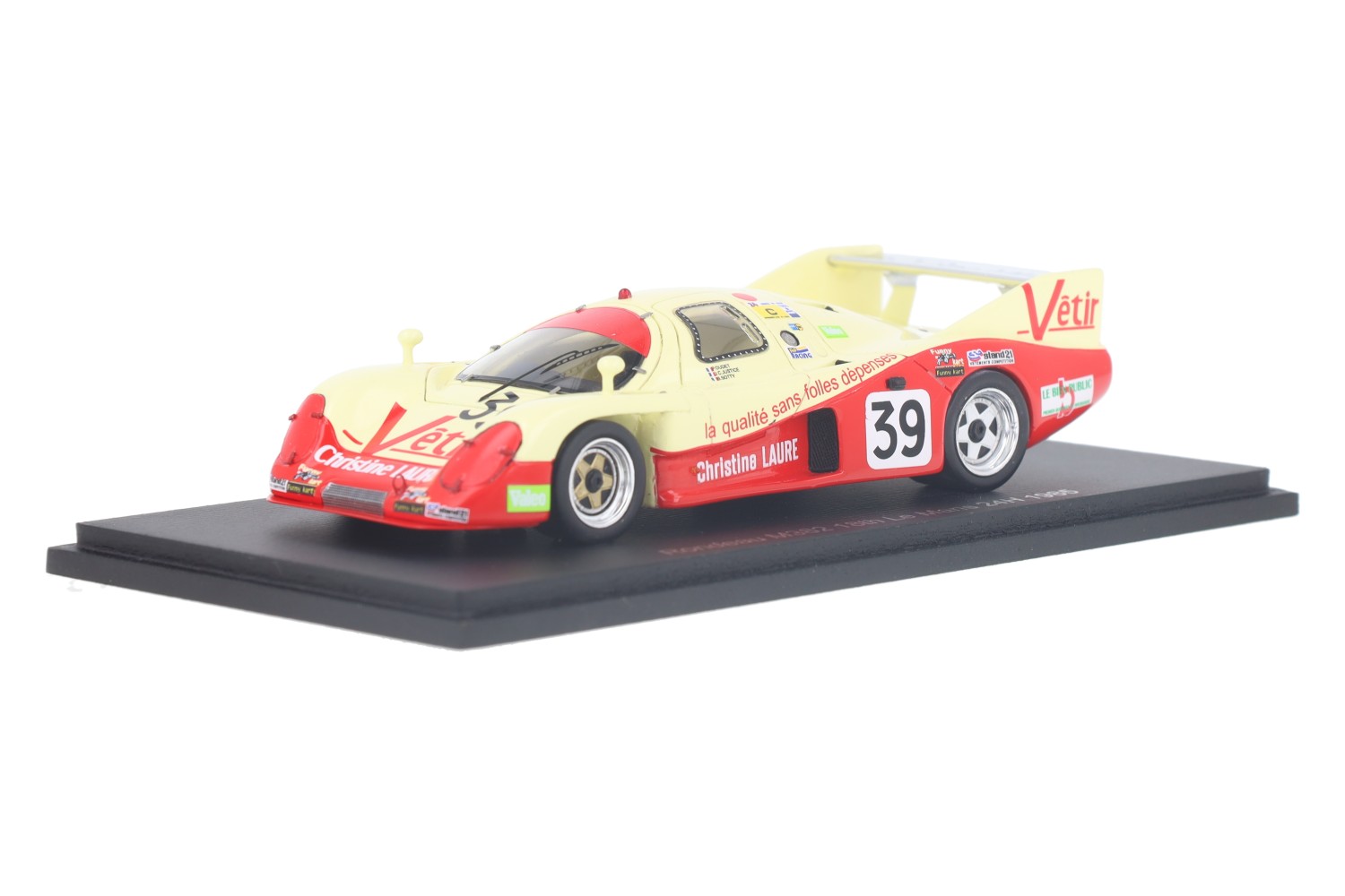 Spark 1:43 Rondeau M382 #50 24h LeMans 1984 Yver, de Dryver, Rousselot