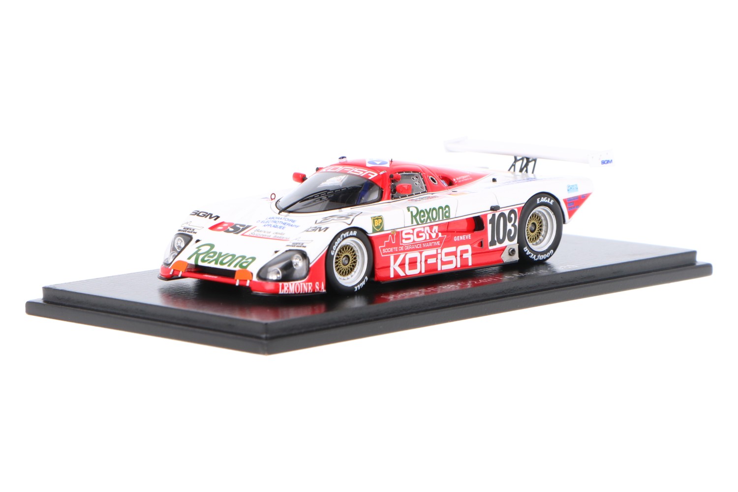 Spice SE86C Cosworth Christine Laure Le Mans 1989 Pierre-Alain Lombardi, Bruno Sotty, Fabio Magnani Spice SE86C Cosworth Christine Laure Le Mans 1989 Pierre-Alain Lombardi, Bruno Sotty, Fabio Magnani