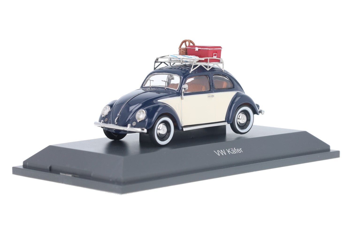 Modellino VW Maggiolino Summer Holidays Con Accessori Campeggio – Schuco Scala 1:43